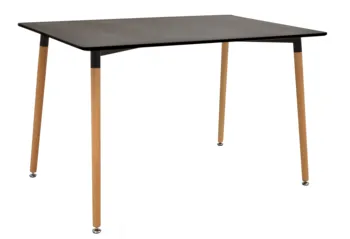 

Table EDURNE, wood, top black lacquered, 120x80 cms