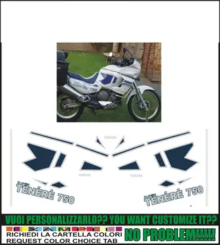 

XT 750 Z SUPER TENERE 1991 WHITE STICKERS ADESIVI DECAL SET KIT