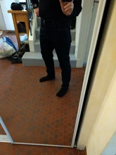 2020 nuevo invierno de los hombres pantalones vaqueros ceñidos de negocios de moda espesar pantalones de mezclilla de estiramiento pantalones de marca Negro Azul