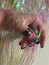 Anillos con letras para mujeres y niños, joyería Retro, Patronum, regalos de disfraz de fiesta