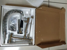 Kitchen Faucet Dual-Spout Golden-Spring 360-Rotation Swivel Side Tap Sink
