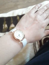 Relojes pequeños de cuero con nudo de bambú para mujer, pulsera de cuarzo con puntero azul, diseño Vintage
