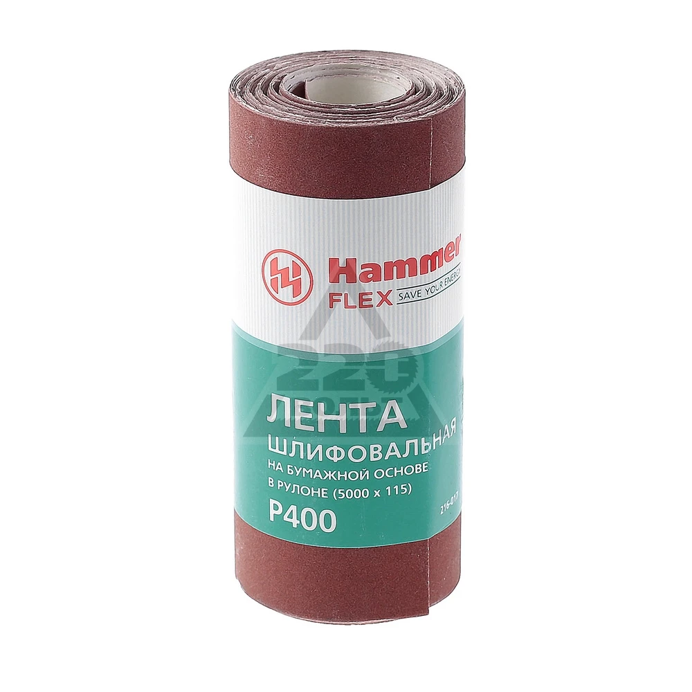 Шкурка шлифовальная в рулоне HAMMER Flex 216-017