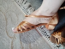 RU Stock alta calidad nueva llegada al por mayor niñas niños/niños tango salón de baile salsa Latino zapatos de tacón bajo