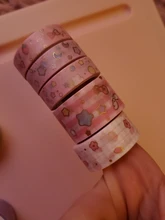 10 unids/set Kawaii Rosa mundo decorativas doradas adhesivo cinta adhesiva Washi Tape Scrapbooking Diy etiqueta papelería japonesa