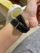 Correa de doble recorrido para Apple watch, correa de reloj de cuero genuino de 44mm/40mm 42mm/38mm, serie iWatch 5 4 3 se 6