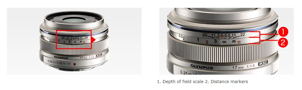 Объектив со сменной оптикой Olympus M. Zuiko Digital 17mm f/1,8(черно-серебристый