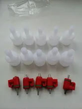 25mm aves de corral bebe el diámetro de la tubería de palomas aves de corral granja de descompresión del tanque de agua de Tubo de unión de 10 Uds