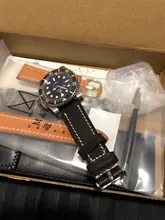 MAIKES-correa de cuero genuino para reloj, 20mm, 22mm, 24mm, accesorios para relojes DW, Galaxy Watch Gear s3