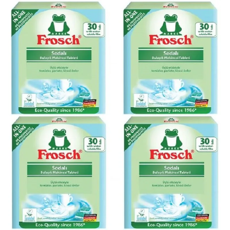 FROSCH EU ECOLABEL все-в-одном сделано в Германии моющее средство для посудомоечной машины Чистящая средство для посуды вкладки чистящий посудомоечный концентрат таблетки