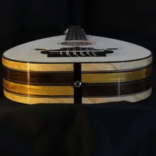 Oud electroacústico turco hecho a mano, arábiga, Ud, Lute, árbol de nogal, profesional, nivel de concierto con ecualizador
