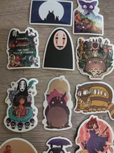 Pegatinas de Miyazaki Hayao Anime de 50/100 Uds., pegatinas de dibujos animados para bicicleta, portátil, libro, equipaje, juguetes para niños