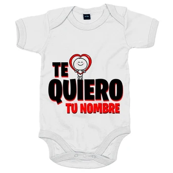 

Baby bodysuit I love you my love customizable with name