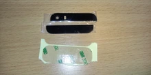 Panel de repuesto de cristal para iPhone 5S, parte superior e inferior, Color negro o blanco