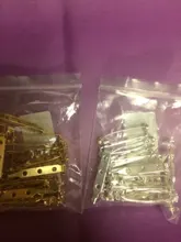 Clip de broche Chapado en 20 piezas, 20, 25 y 32mm, Base de bloqueo de seguridad en blanco, Base del broche para DIY, fabricación de joyas, accesorios de ropa al por mayor