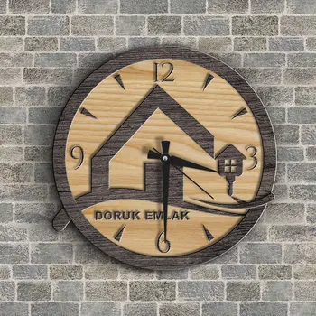 

Special corporate Wooden Promotional Wall Clock (10-50-100 PCs)-7