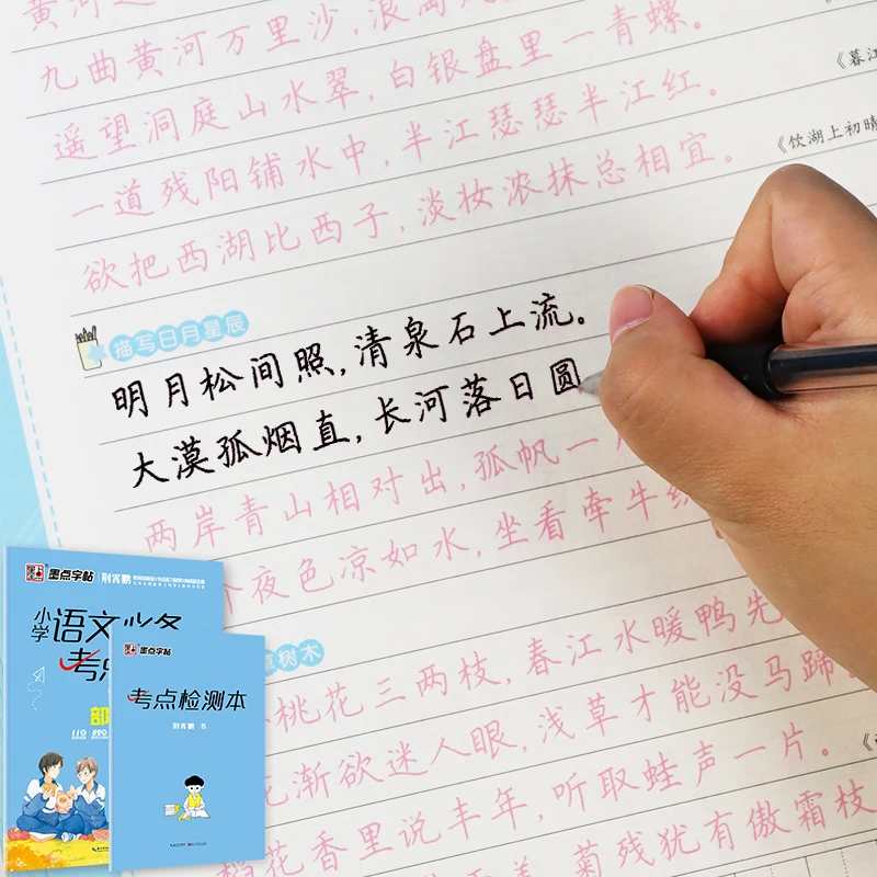 

Chinese Copybook Essential Test Points for Elementary School Students Beginners Practice and Learn Hanzi Writing Calligraphy