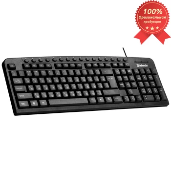 

Wired keyboard DEFENDER Focus HB-470 RU, black, multimedia