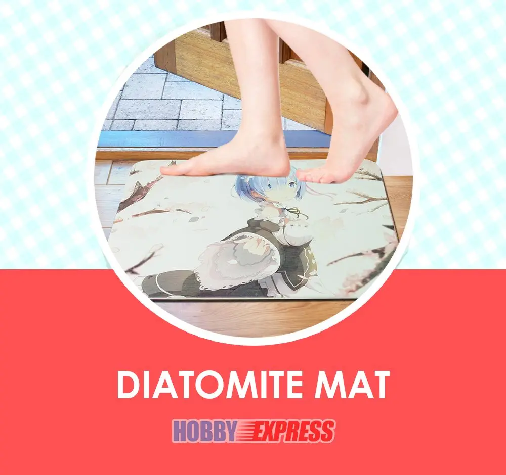 Hobby Express аниме диатомит Антибактериальный нескользящий коврик для Ванной Душа 5 видов конструкций