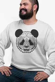 

Angemiel Wear Panda White Men 'S Sweatshirt