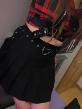 Falda plisada para mujer, falda de cintura alta con forma de corazón, plisado corto, alta calidad, verano 2020