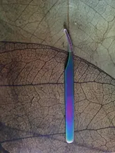 Pinzas antiestáticas de colores para extensiones de pestañas, conjunto de acero inoxidable para belleza, Kit de pinzas de maquillaje de precisión, herramientas de reparación