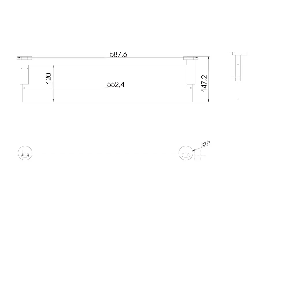 Полка Raiber R53911 стеклянная