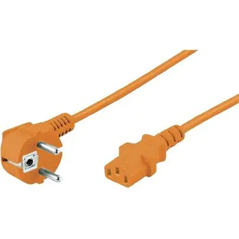 

Cable de alimentacion CPU CEE7 macho - C13 hembra 2 M Naranja