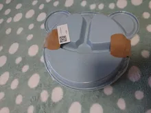 Cuenco para bebé, cuchara y tenedor, vajilla de alimentación, sin BPA, oso de dibujos animados, platos para niños, juego de vajilla para comer para bebé, plato de entrenamiento anticaliente