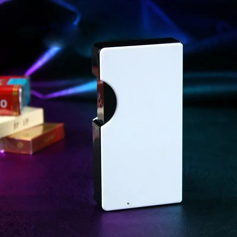 

Customizable Creative Cigarette Case USB Charging Lighter Thin Smoke 20PCS Rough smoke 10PCS Windproof Electronic Lighter