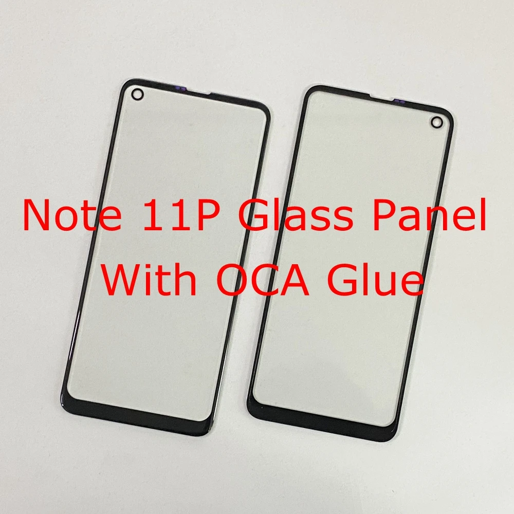 

Стеклянная панель для Ulefone Note 11P, сенсорный экран, дигитайзер, сенсор, Сменное стекло для Ulefone Note 11P, стекло с клеем OCA