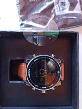 Reloj Digital deportivo para hombre, altímetro brújula barómetro 100m, correa de cuero de acero inoxidable resistente al agua