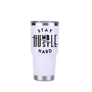 

Stay Humble Hustle Hard Christmas Gift Tumbler Beer Mug Double Wall Vacuum Flasks Insulated Stainless Steel Thermos Coffee mugs