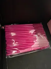 GLAMLASH premium-cepillo de limpieza para extensiones de pestañas, microvarita de máscara, aplicador de pinceles para pestañas, 50 Uds.