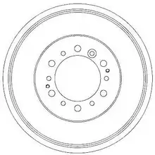 Барабан тормозной TOYOTA LAND CRUISER 42431-60070 1992-2000 OMC