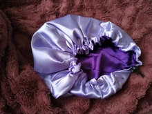 Reversible Satin Hat Bonnet Hair-Caps Head-Cover Hair-Styling-Accessories Curly Adjust