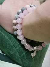 Pulsera de cuentas de Buda de Lotus Ohm, piedra Natural hecha a mano, piedra de cebra rosa, amuleto de loto, para hombres y mujeres, regalos de joyería de Yoga