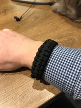 Pulsera de supervivencia de Paracord con hebilla de plástico entrelazada Cobra Verde militar delgada para viajes al aire libre y acampada