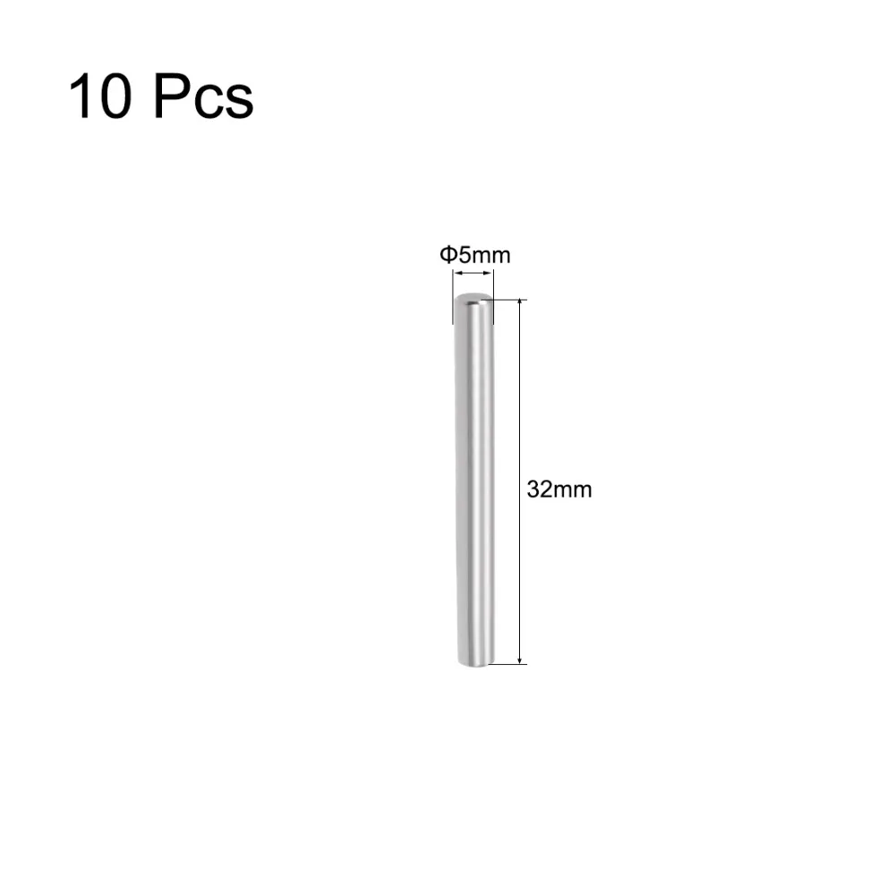 Uxcell 20 шт 10 шт 5 мм 6 мм штифт из нержавеющей стали 304 опорный штифт для полки крепежные элементы 5 мм-32 мм цилиндрической формы цилиндрический штифт