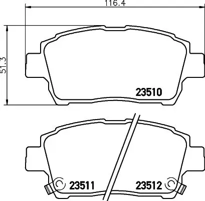 Disc brake pads front. ALTIS Stufenheck (_ E12J _ E1 | Автомобили и мотоциклы