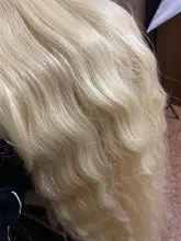 FASHION IDOL-peluca Cosplay de malla con división para mujeres negras, Pelo Rizado largo, 42 pulgadas, Rubio degradado, ONDA DE AGUA, Peluca de pelo sintético falso