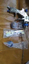 ROLKETU profesional G2008 HVLP pistola de pintura, boquilla de 1,4/1,7/2,0mm, aerógrafo de gravedad para herramientas neumáticas de coche