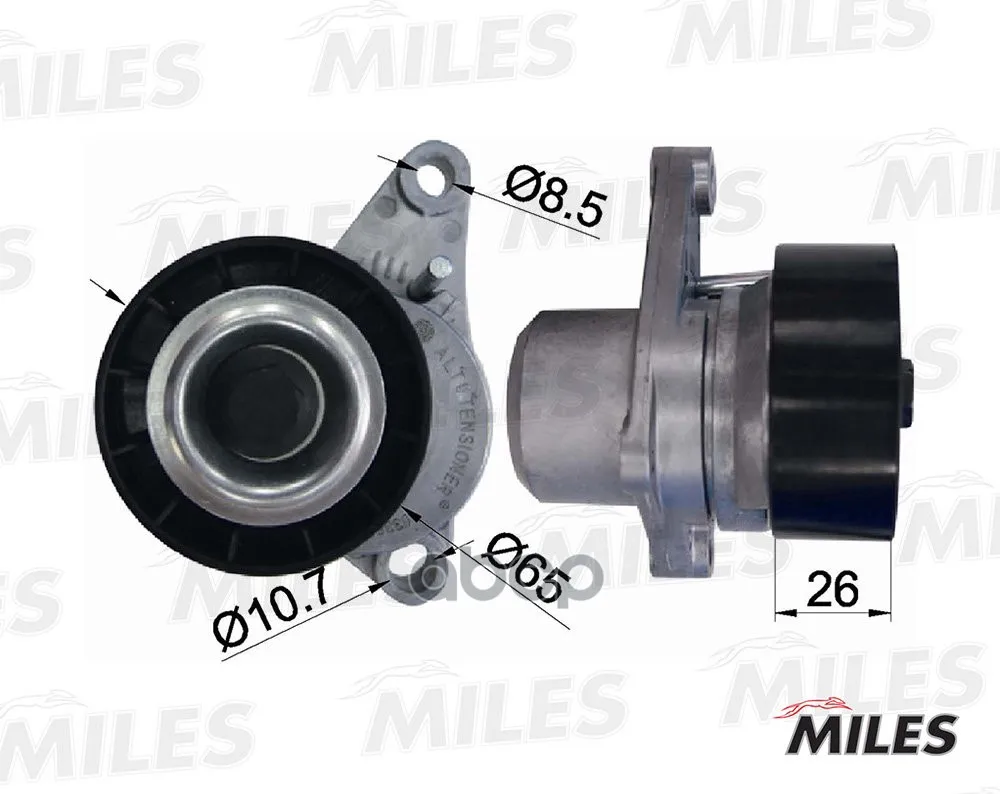 Натяжитель Ремня Приводного Citroen C2/C3/C4/Peugeot 307 1.4/1.6 Miles Ag00303 Miles арт. AG00303