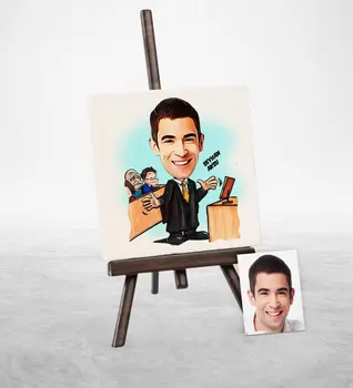 

Personalized Attorney Cartoon Şovaleli Natural Stone-6