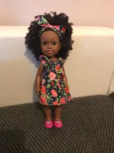 1 Uds. 35cm varios estilos negro africano bebé explosión cabeza cubierta negra juguete para bebé