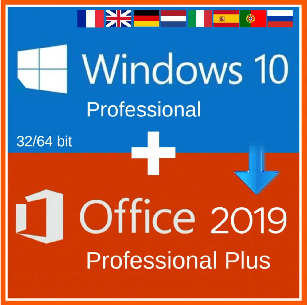 Windows 10 Pro Professional + Office 2019 Plus ключ кода активации многоязычный | Компьютеры и офис