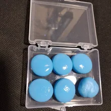 Tapones protectores para los oídos de silicona suave, impermeables, antiruido, para natación y deportes acuáticos, 6 uds.