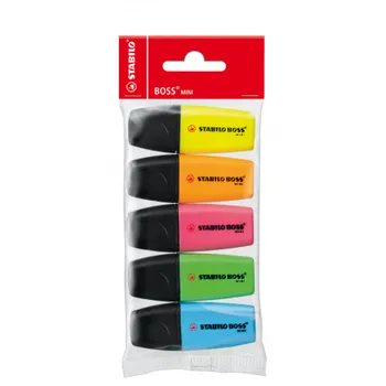 

(Box 1 pc) MARKERS STABILO BOSS MINI 5 COLORS