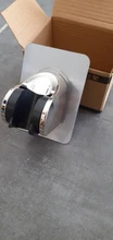 Soporte de cabezal de ducha ajustable, autoadhesivo, de mano, sin taladro, sin perforación, cromado, soporte de montaje en pared