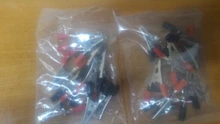 Connector Battery-Plug Alligator-Clips Crocodile-Clip Test-Probe Plastic-Handle Metal